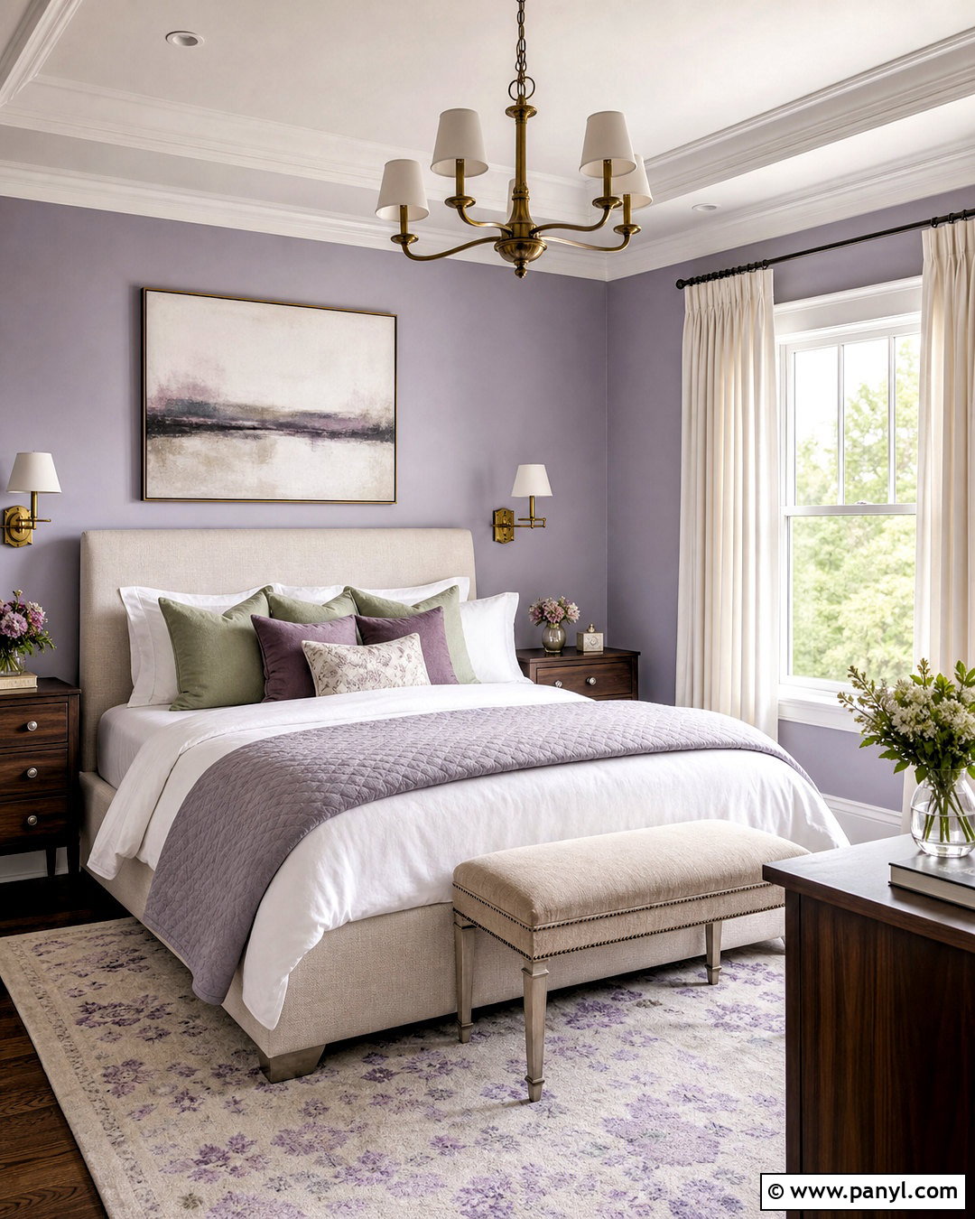 Soft Lavender Bedroom - 20 light bedroom colors