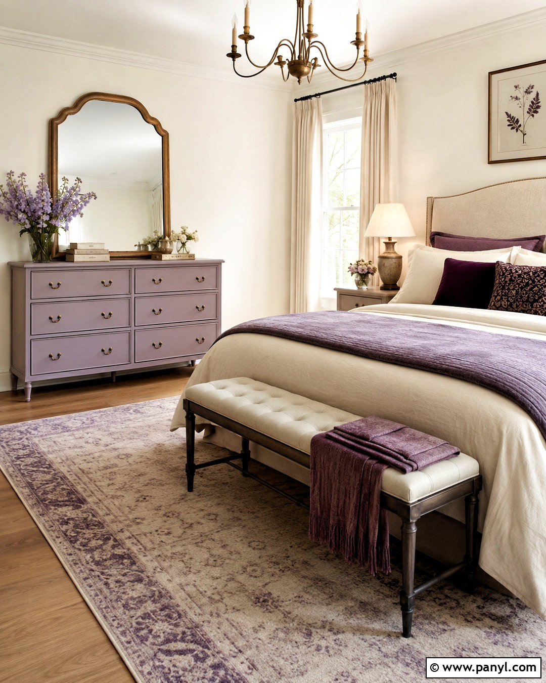Soft Lavender Dresser - 20 dresser color ideas