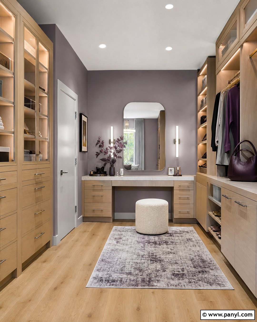 Soft Lavender Dressing Room Walls - 20 Modern House Wall Colors