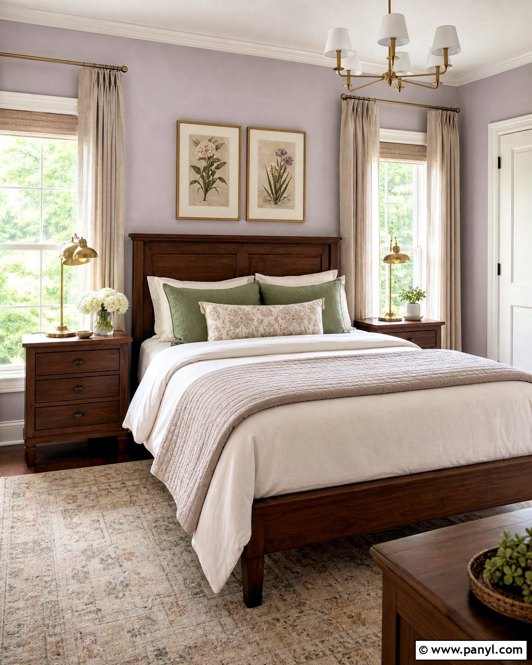 Soft Lavender Guest Room Walls - 20 wall paint inspiration ideas