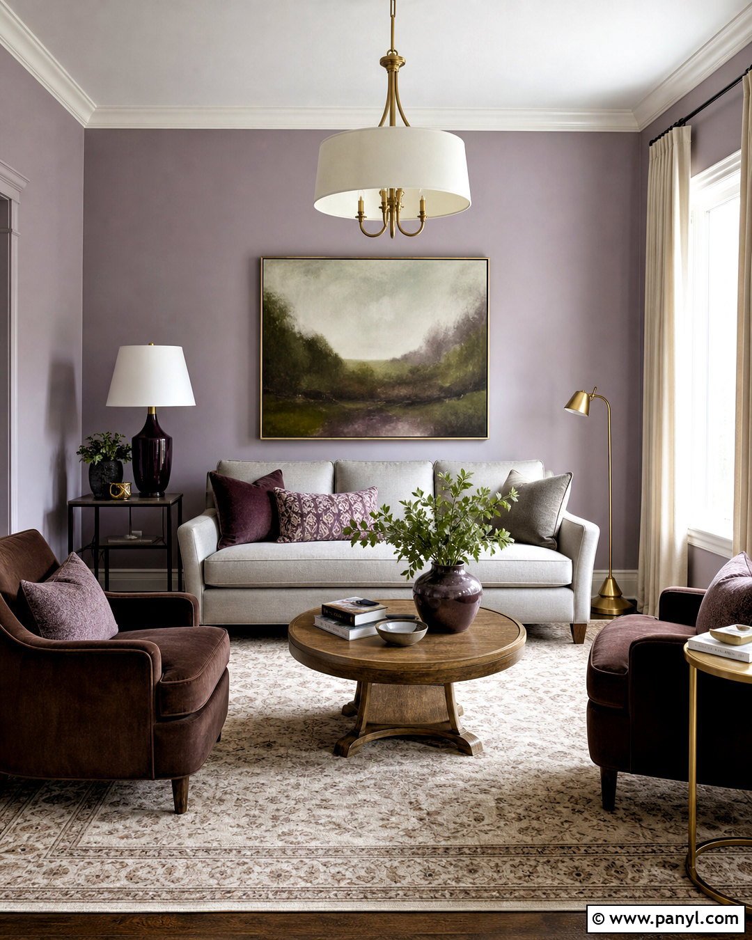 Soft Lavender Living Room Walls - 20 wall design ideas living room paint ideas