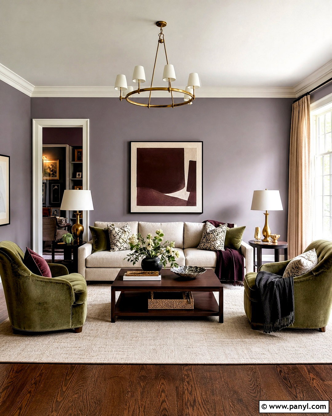 Soft Lavender Living Room Walls - 20 home wall painting ideas living rooms