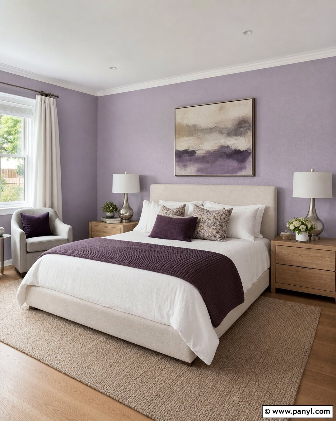 Soft Lavender Orange Peel Bedroom - 20 Orange Peel Wall Paint Ideas