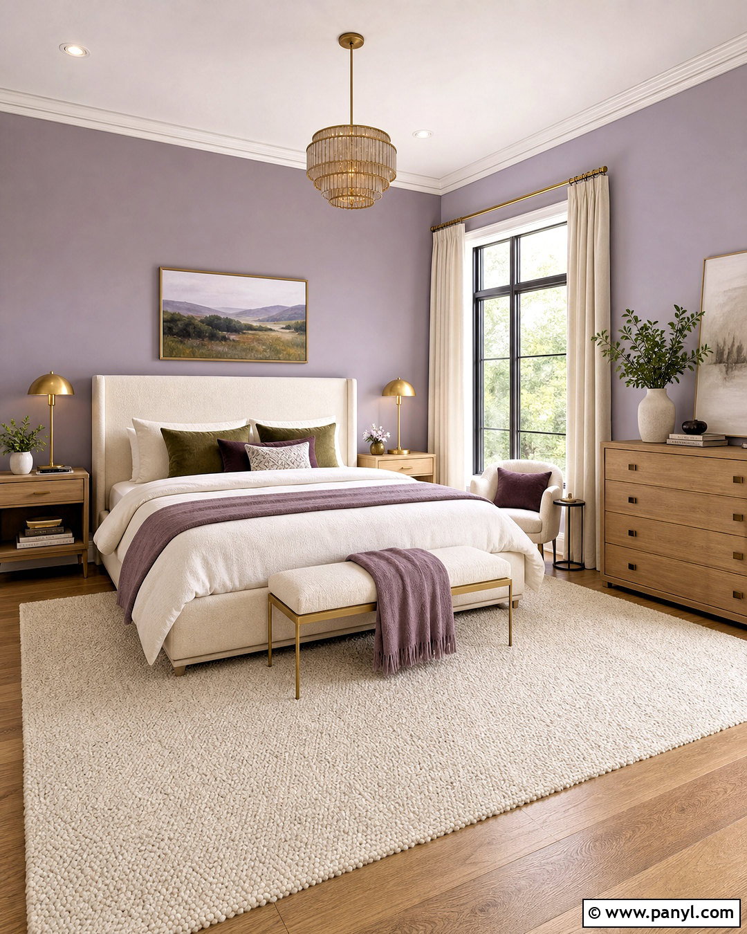 Soft Lavender Room - 20 colors to paint your room ideas