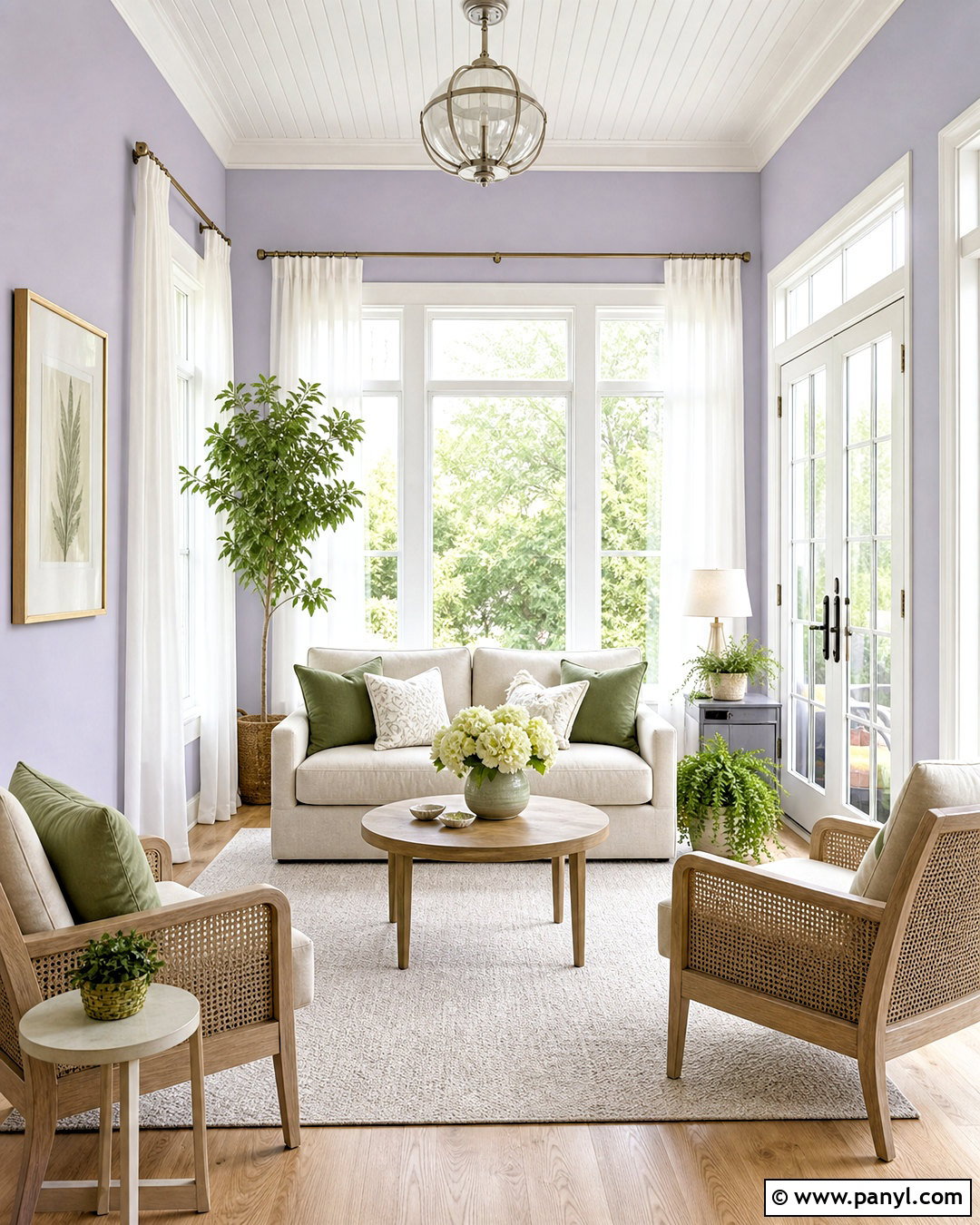 Soft Lavender Sunroom Paint Color - 20 sunroom paint colors ideas