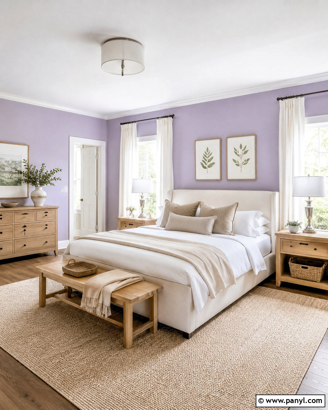 Soft Lavender Wall Color - 20 Wall Color To Make Room Brighter Ideas