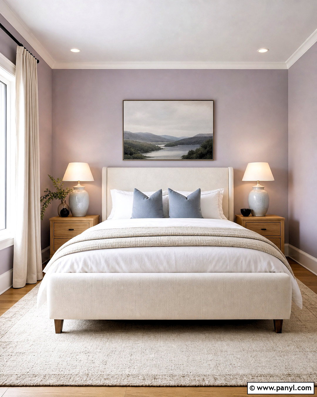 Soft Lavender Wall Color Guest Bedroom - 20 wall color design ideas