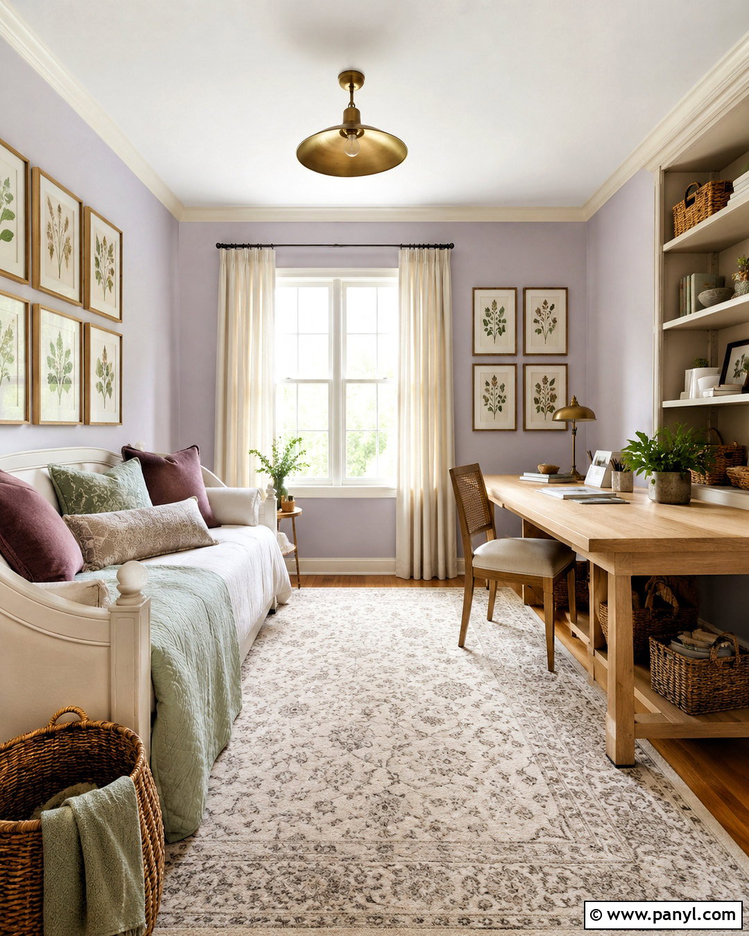 Soft Lavender Walls With Cream Trim - 20 Wall Colors With Cream Trim Ideas