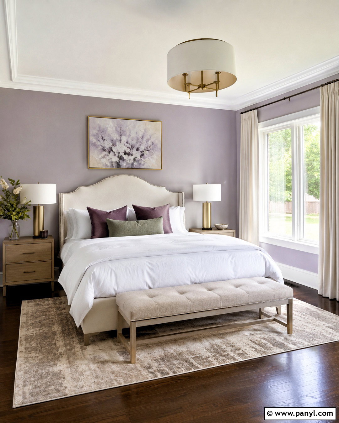 Soft Lavender Walls With Dark Wood Floors - 35 wall colors for dark wood floors