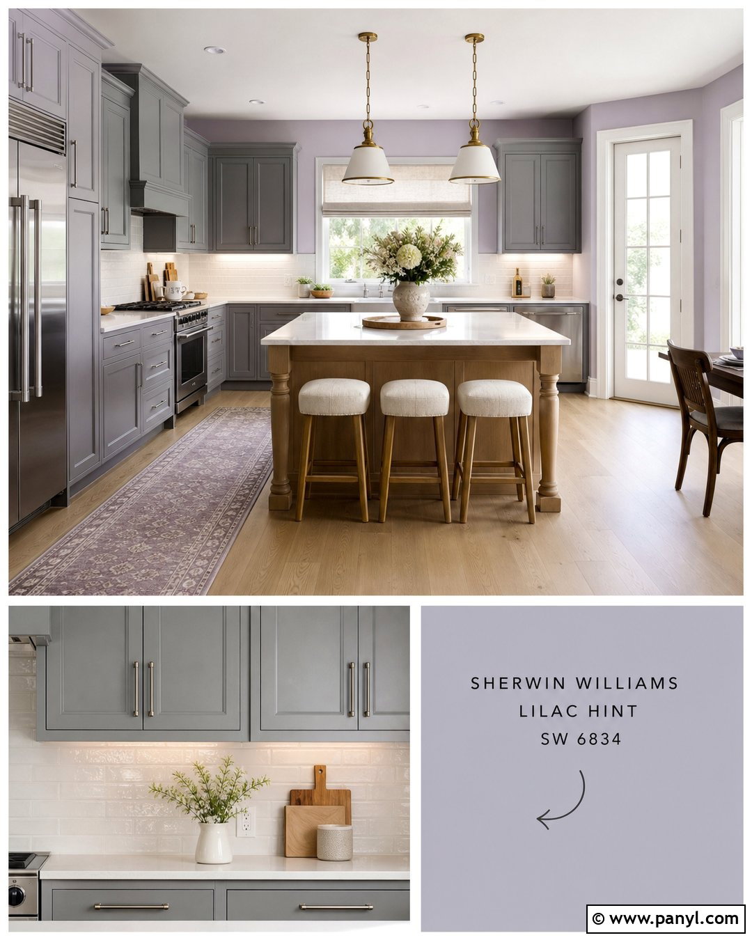 Soft Lavender Walls With Gray Cabinets - 30 Wall Color For Grey Cabinets
