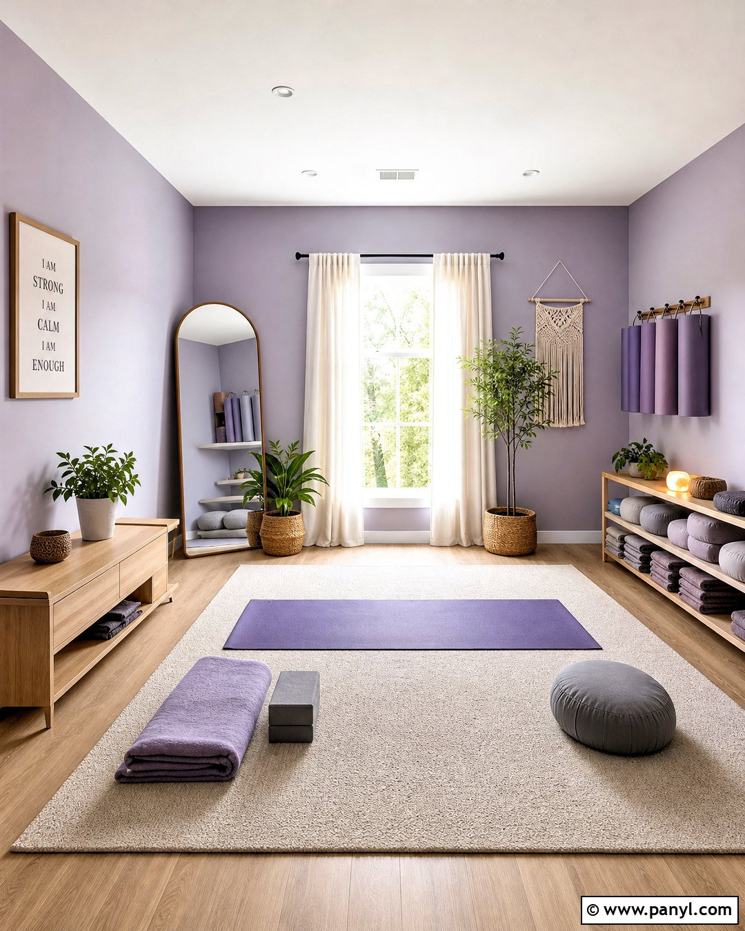 Soft Lavender Workout Room Paint - 20 workout room paint colors