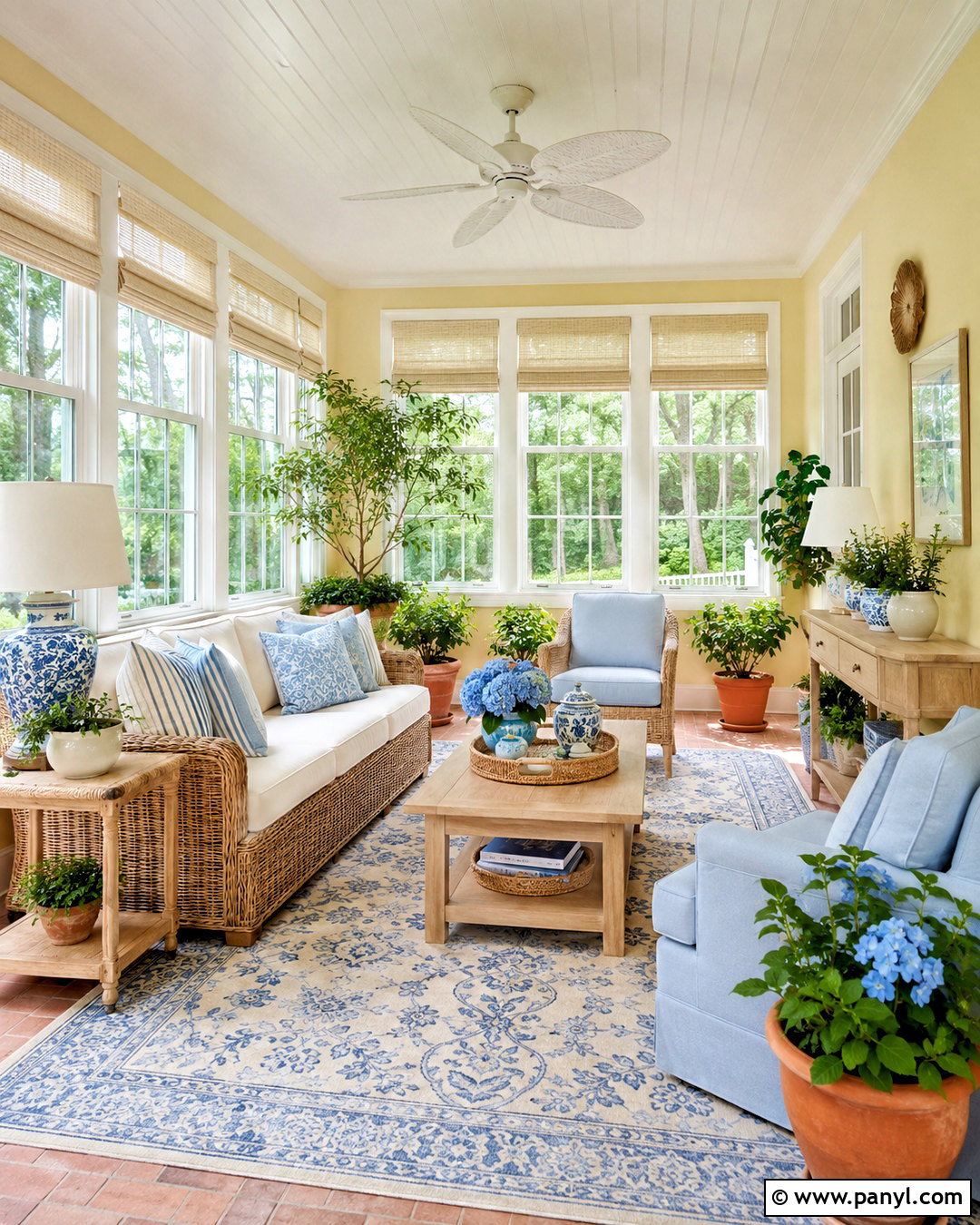 Soft Lemon Sunroom - 20 pastel room colors