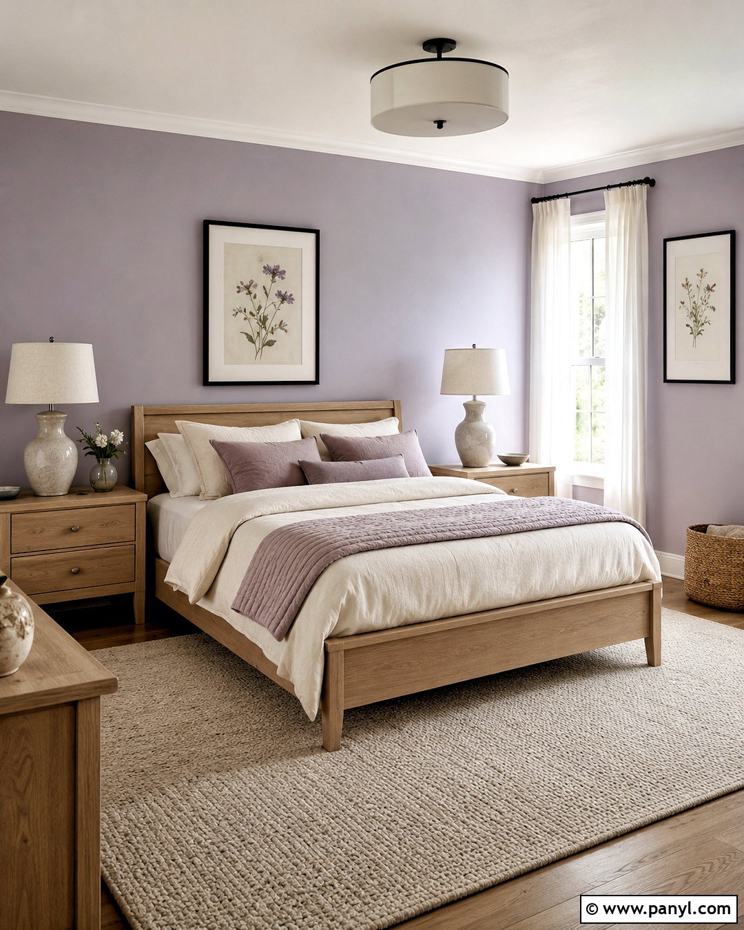Soft Lilac Bedroom - 20 lilac wall paint ideas