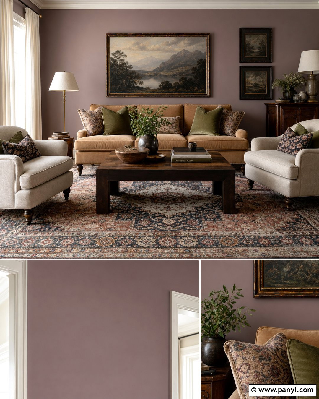 Soft Mauve Living Room Walls - 45 wall colors for living room ideas