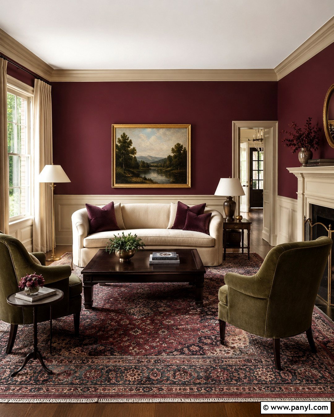Soft Merlot Wall Color - 20 New Wall Colors