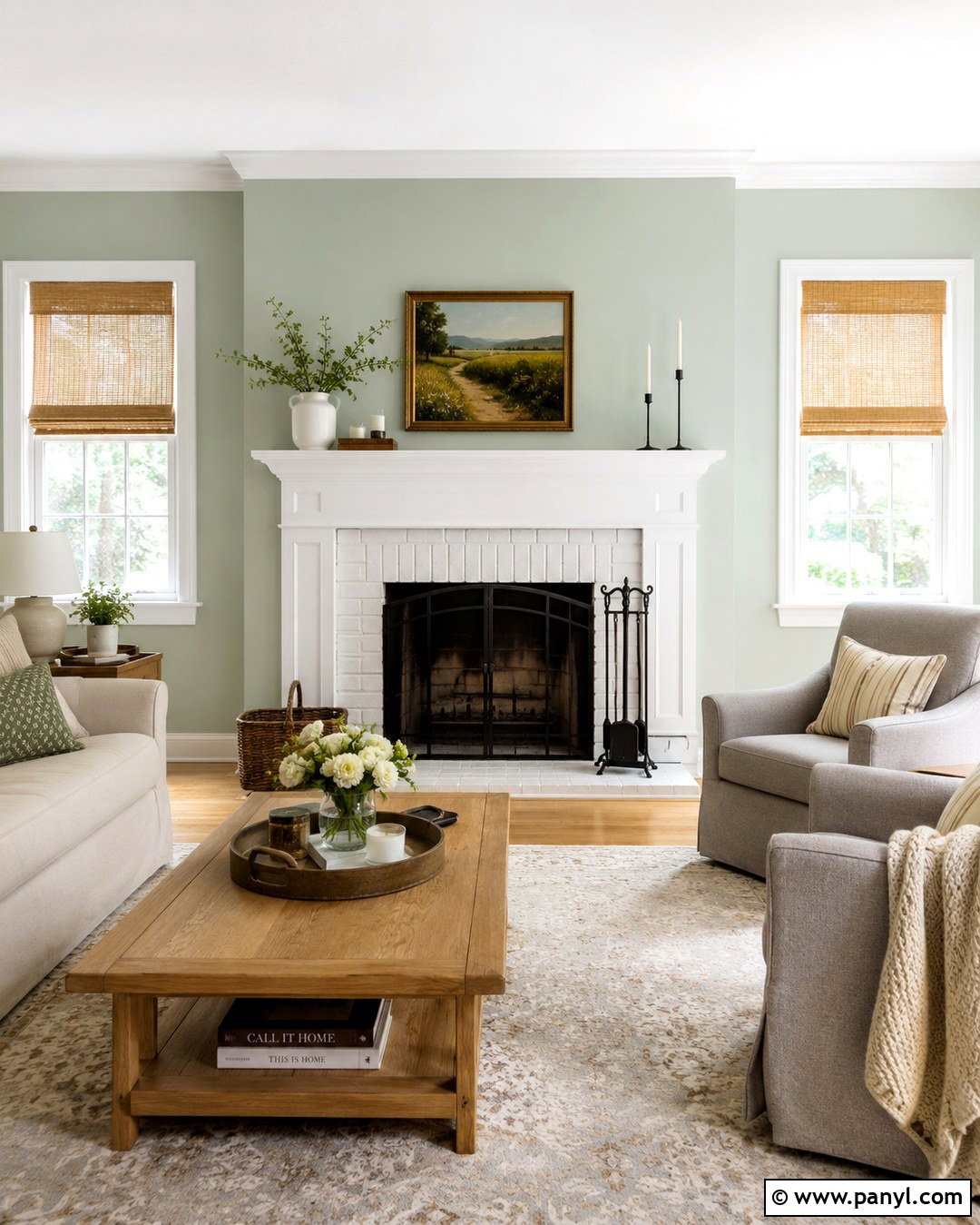 20 Green Fireplace Wall Paint Colors: Cozy Hearth Color Ideas