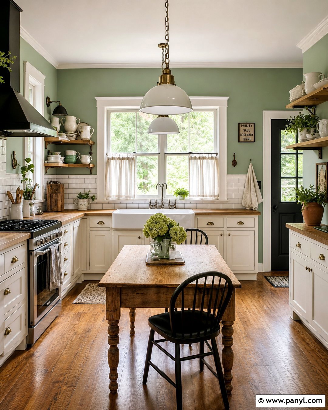 Soft Mint Kitchen Walls - 35 kitchen wall colors with cream cabinets