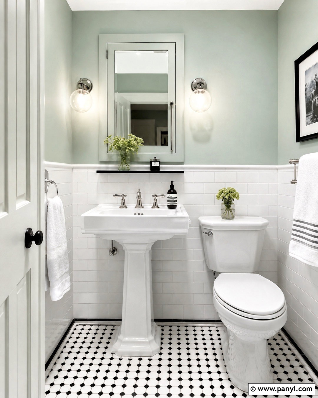 Soft Mint Small Bathroom - 20 paint colors for small bathrooms