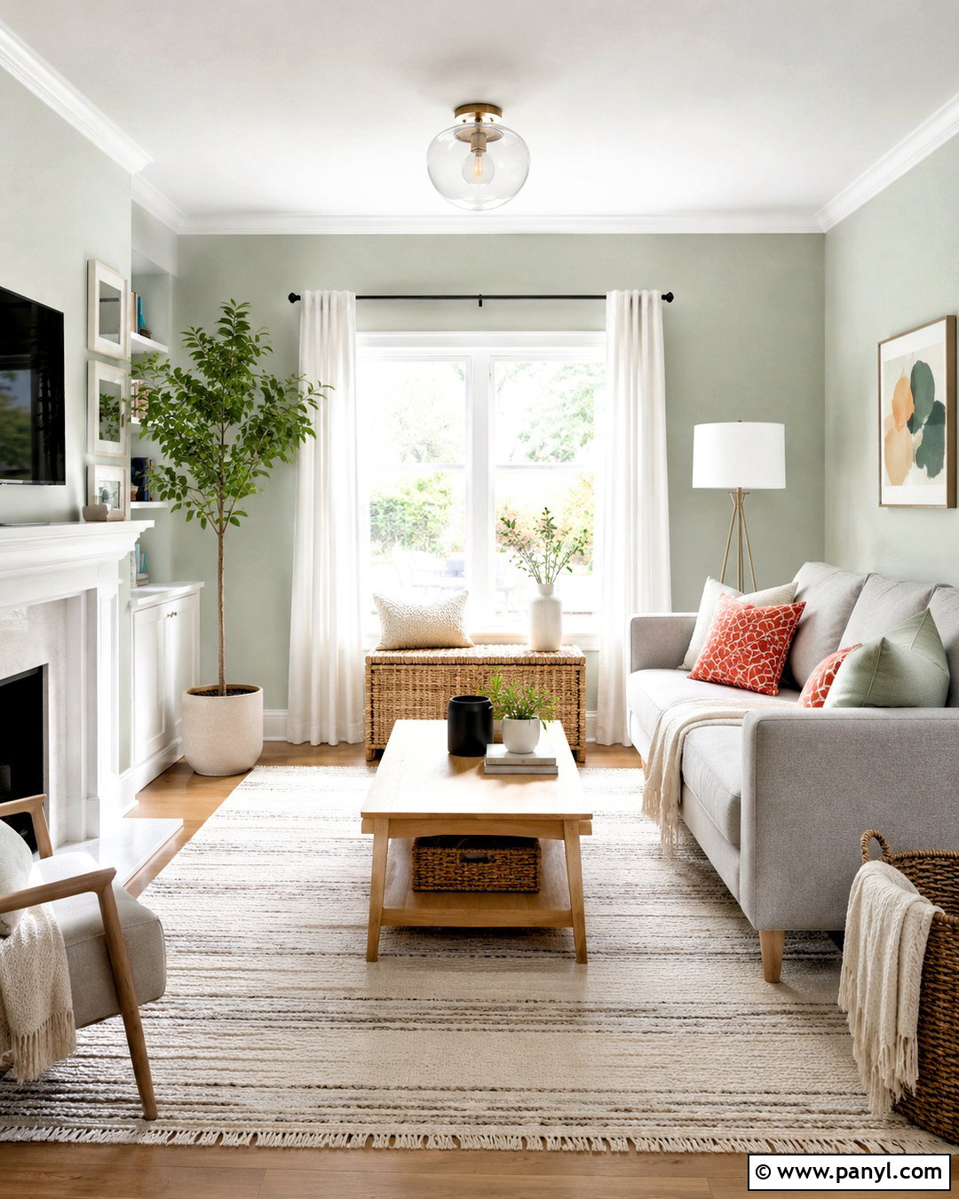 Soft Mint Small Living Room - 20 Wall Colours For Small Living Room Ideas