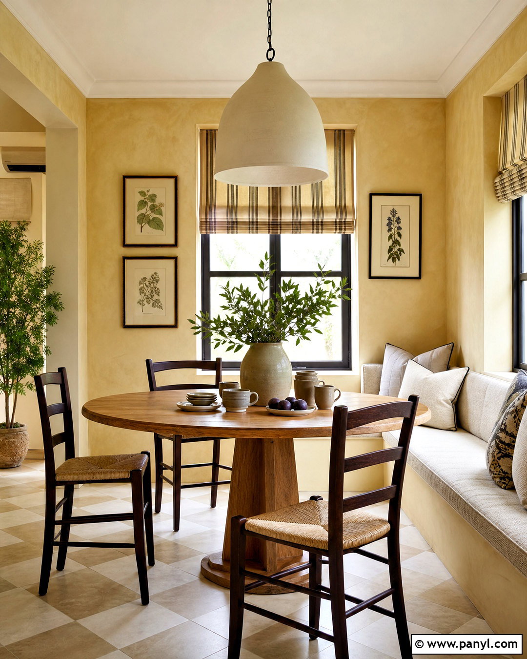 Soft Ochre Limewash Breakfast Room - 20 limewash colors