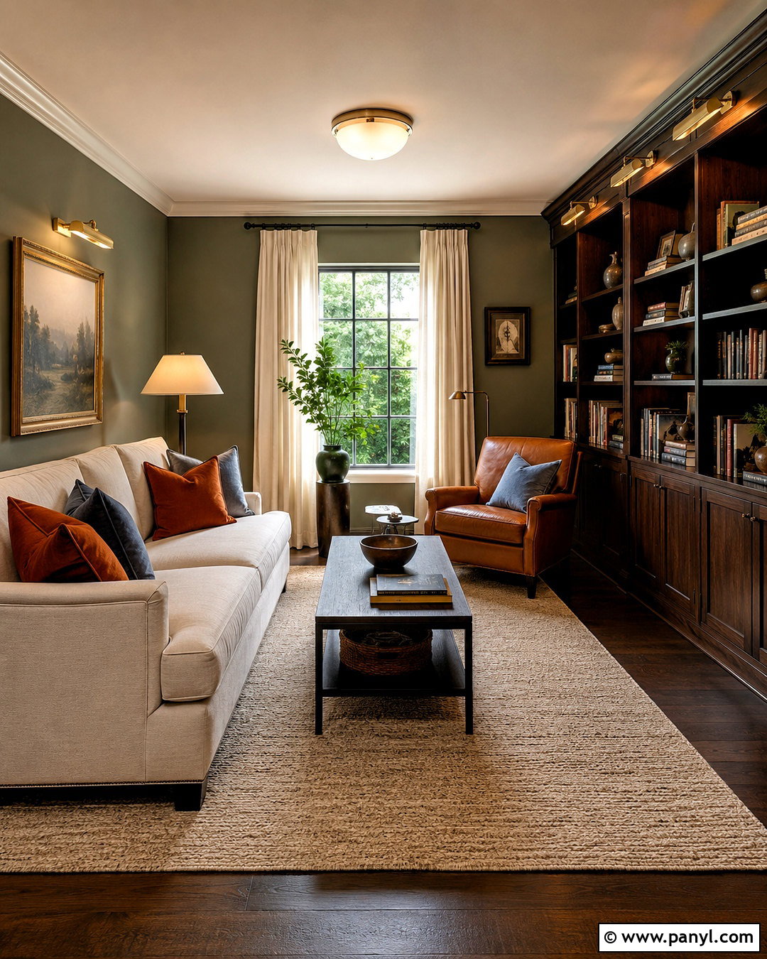 Soft Olive Green Walls - 20 Wall Colors To Match Dark Wood Floors