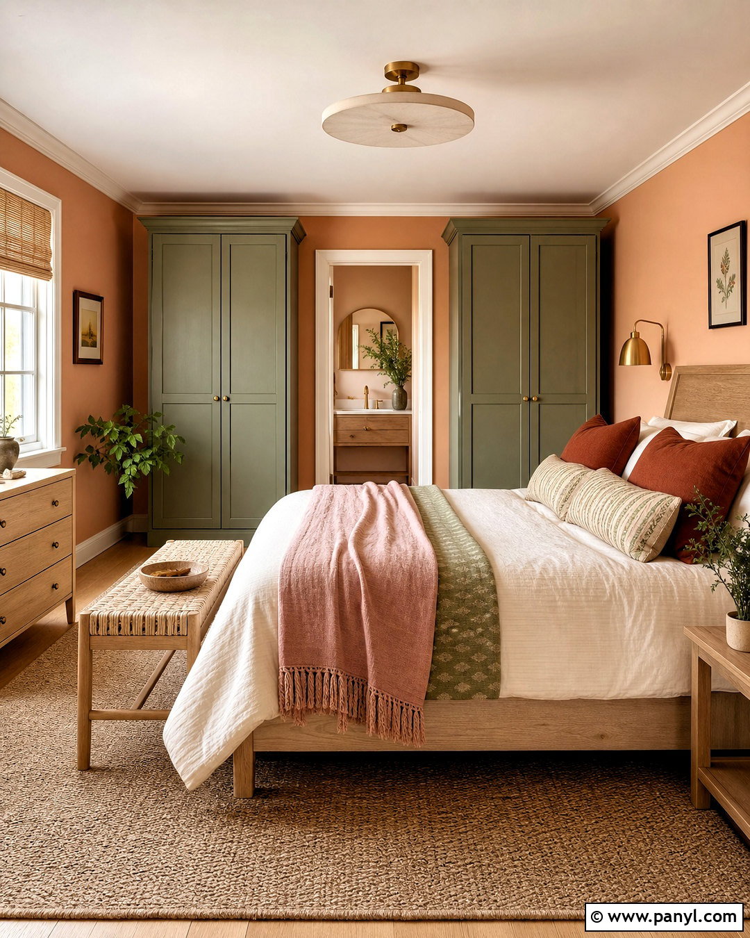 Soft Peach And Sage Interior Paint Scheme - 20 interior paint colors schemes