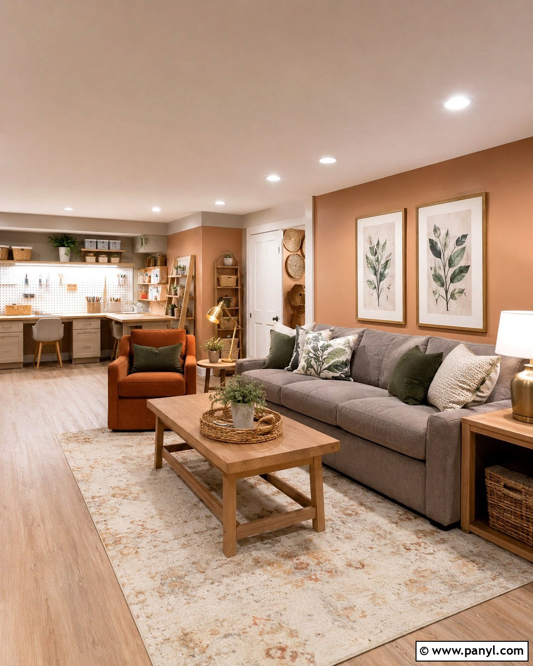 Soft Peach Basement Wall Color - 20 Wall Color For Basement Ideas