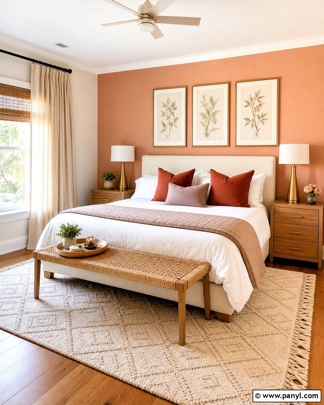 Soft Peach Bedroom Accent Wall - 20 bedroom accent wall paint colors