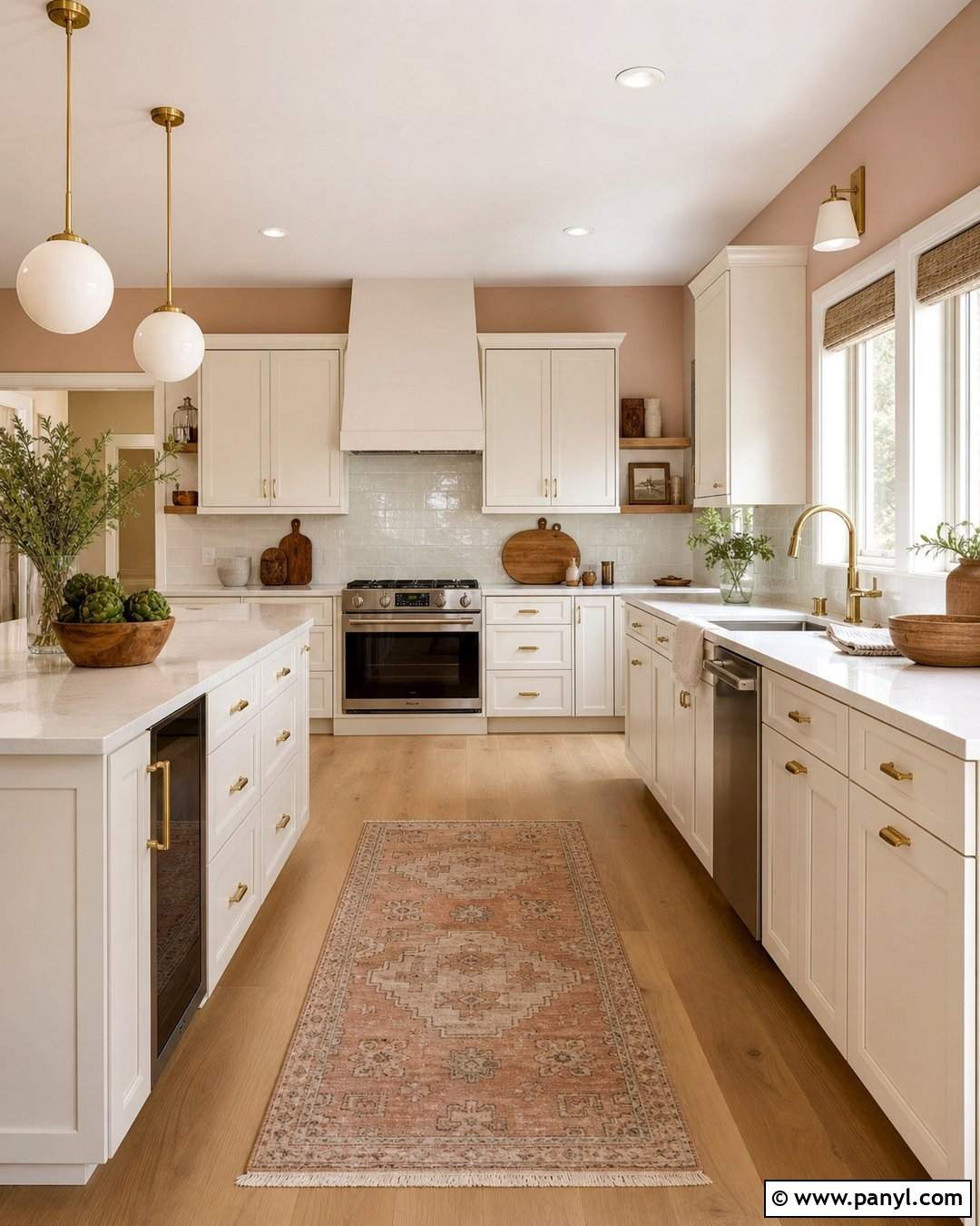 Soft Peach Kitchen Walls - 30 White Kitchen Wall Color Ideas