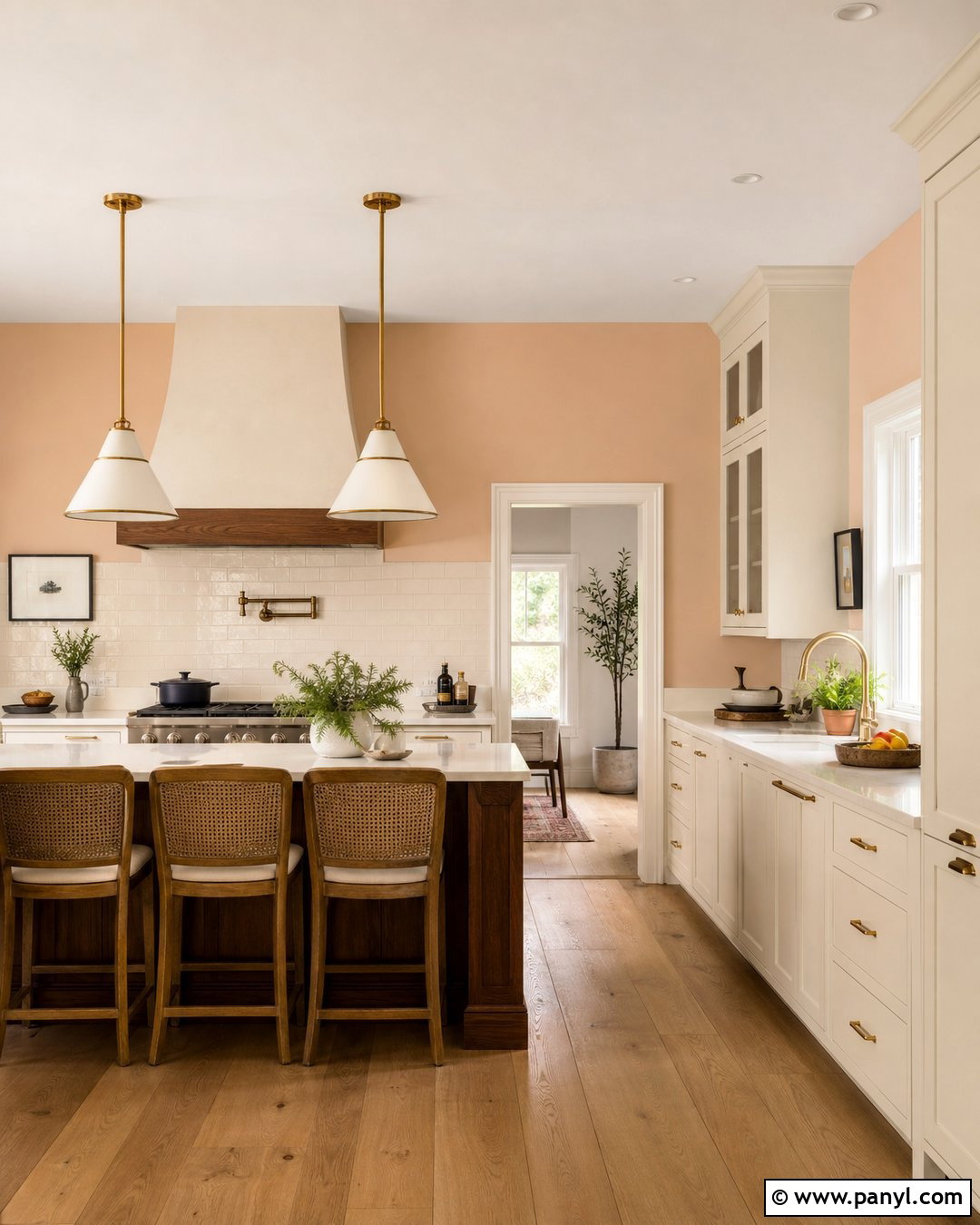 Soft Peach Kitchen Walls - 35 kitchen wall colors with cream cabinets