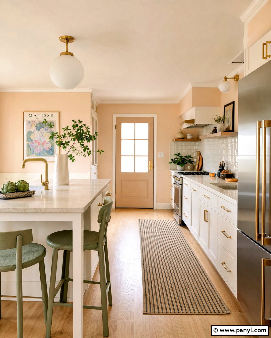 Soft Peach Kitchen Walls - 20 kitchen paint ideas walls colour schemes