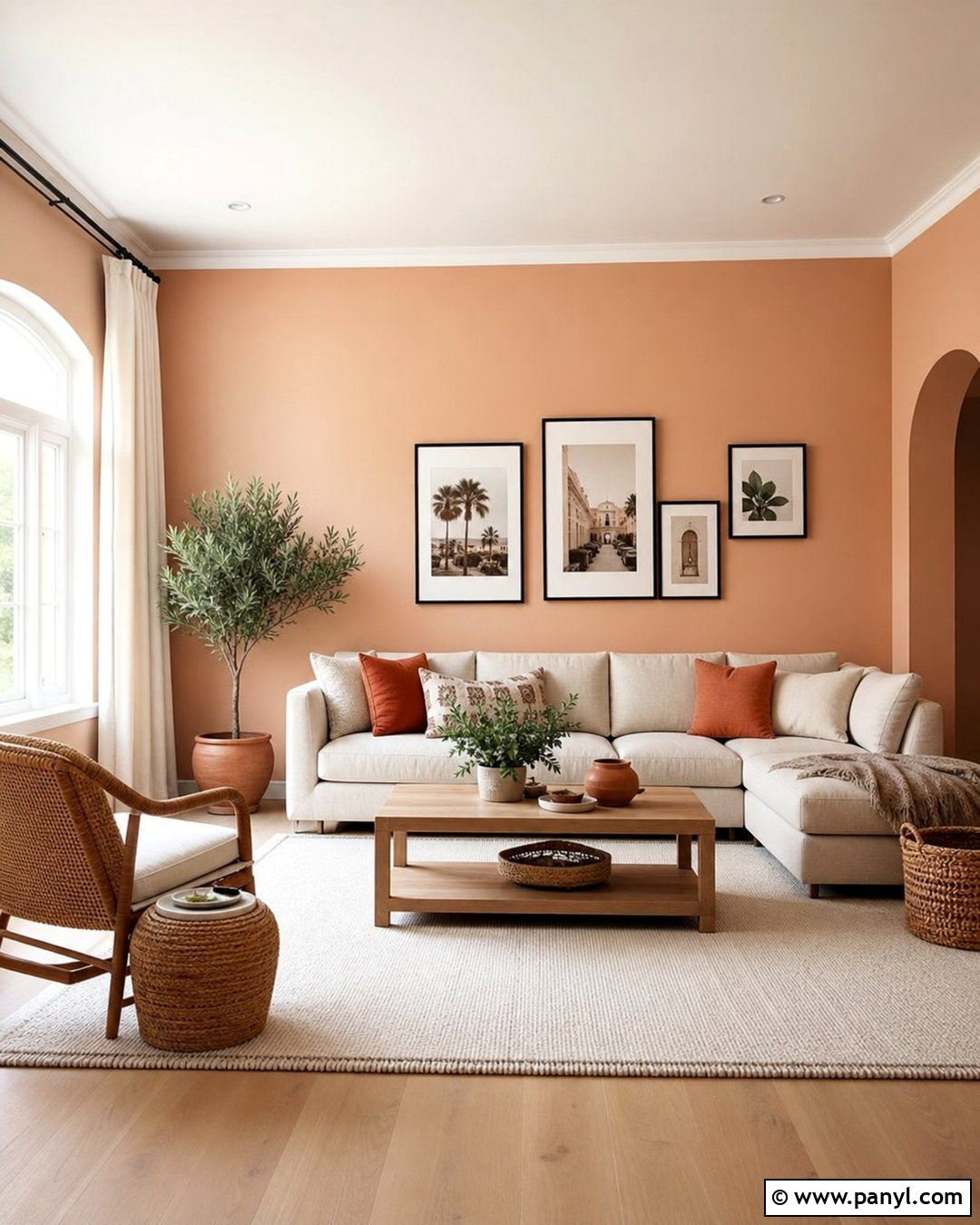Soft Peach Living Room Walls - 25 Peachy Wall Color Ideas