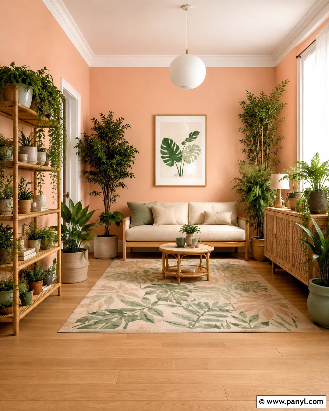 Soft Peach Plant Room - 20 Wall Colors For Plant Room Ideas