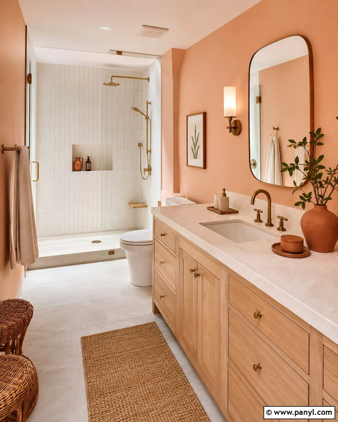 Soft Peach Wall Color - 20 Interesting Wall Colors