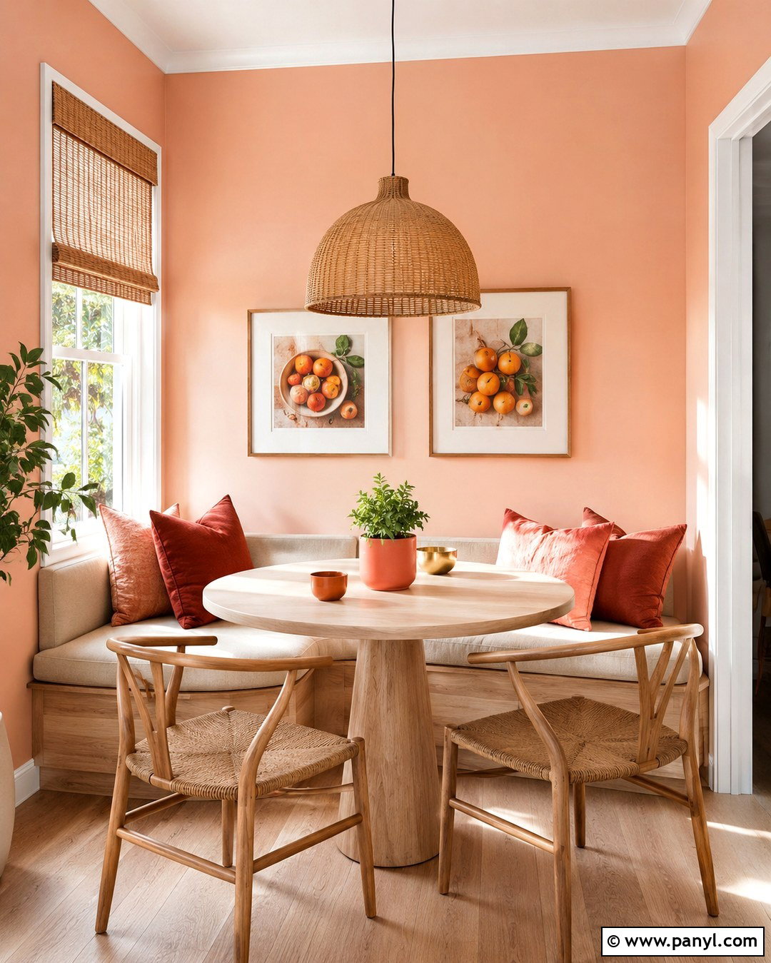 Soft Peach Wall Color - 20 Small Home Wall Colors