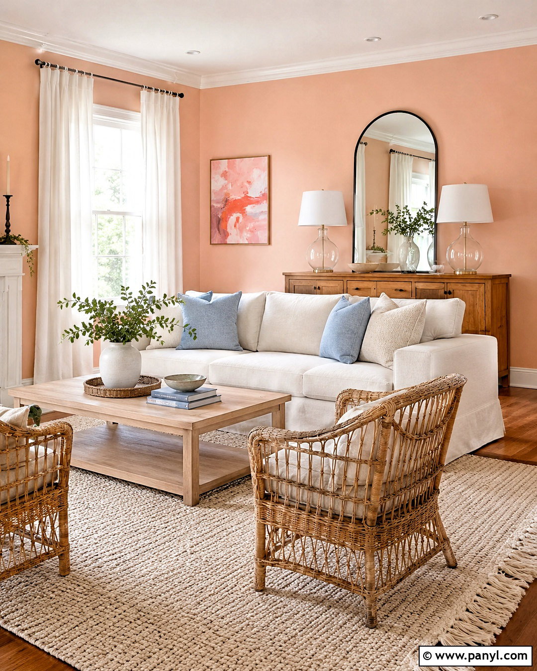 Soft Peach Wall Color - 20 Wall Colours To Brighten A Room Ideas