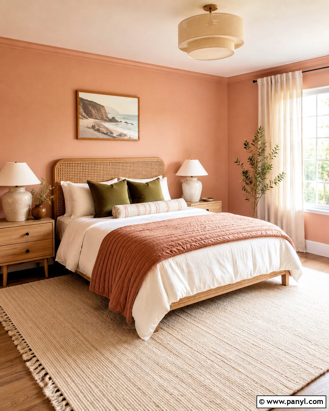 Soft Peach Wall Color - 35 warm wall colors