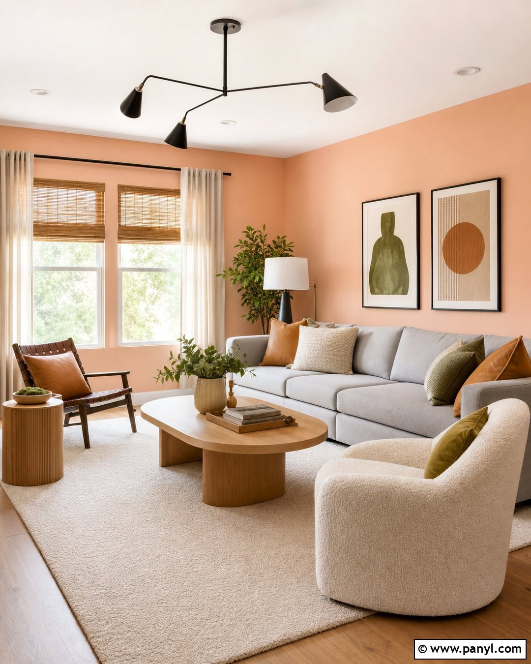 Soft Peach Walls With Grey Sofa - 20 Best Wall Colour For Grey Sofa Ideas