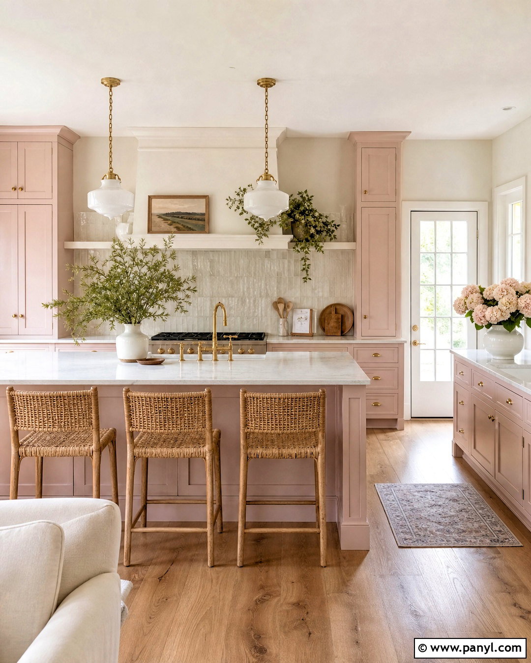 Soft Pink And Cream Kitchen - 20 kitchen colours ideas