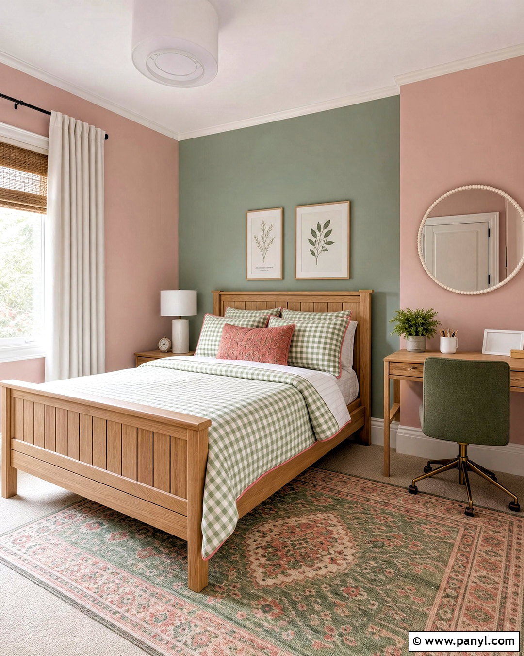 Soft Pink And Green Kids Room - 20 kids room wall color ideas