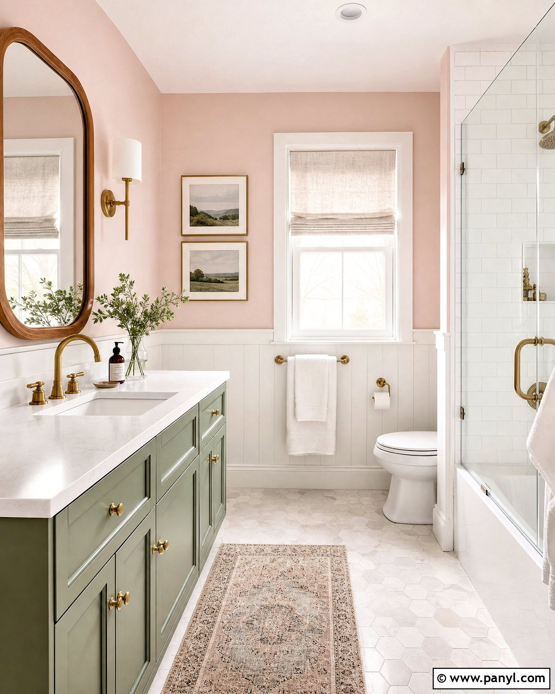 Soft Pink And Sage Green Bathroom - 20 soft pink bathroom ideas