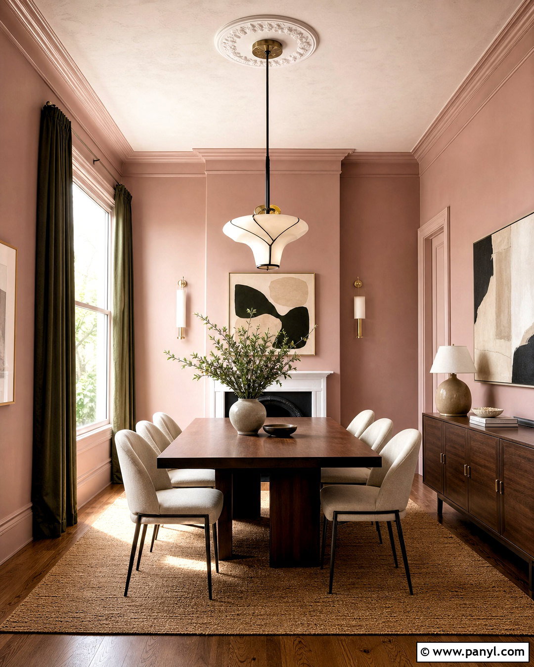 Soft Pink Dining Room Walls - 20 interior wall painting ideas