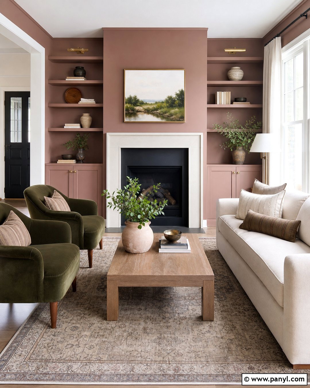 Soft Pink Fireplace Wall - 25 Soft Pink Wall Paint Ideas