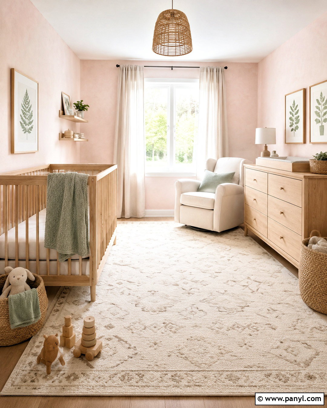 Soft Pink Limewash Nursery - 20 pink lime wash ideas
