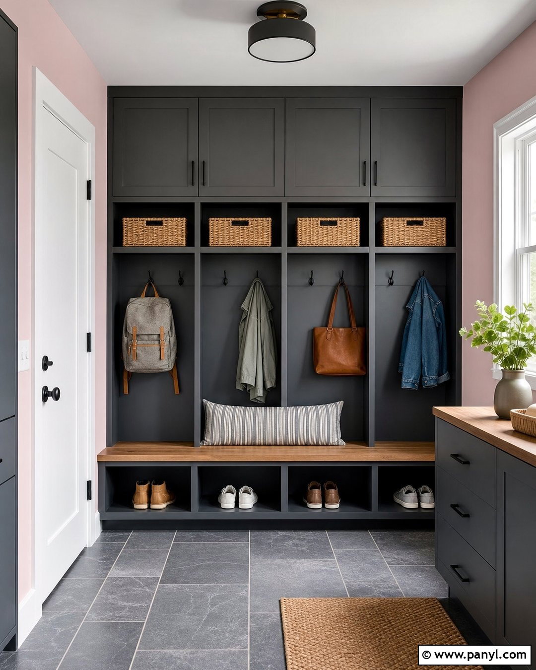 Soft Pink Mudroom Walls - 25 Soft Pink Wall Paint Ideas