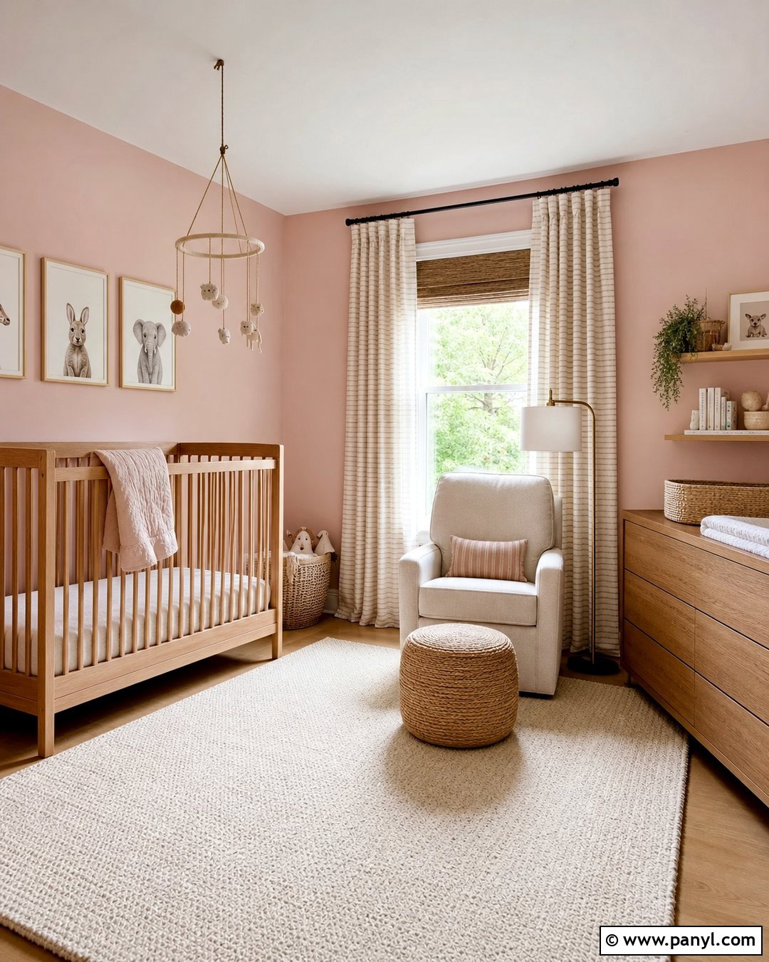 Soft Pink Nursery Walls - 35 Pink Painted Walls