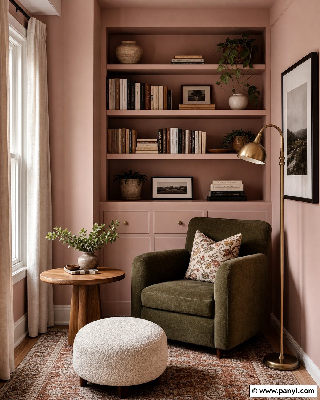 Soft Pink Reading Nook Walls - 25 Soft Pink Wall Paint Ideas