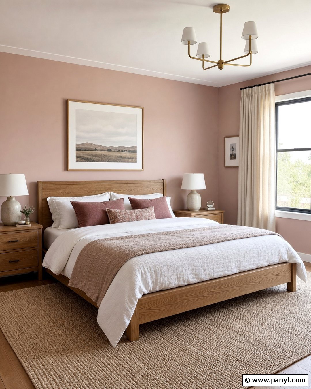 Soft Rose Bedroom - 25 Rose Wall Paint Ideas