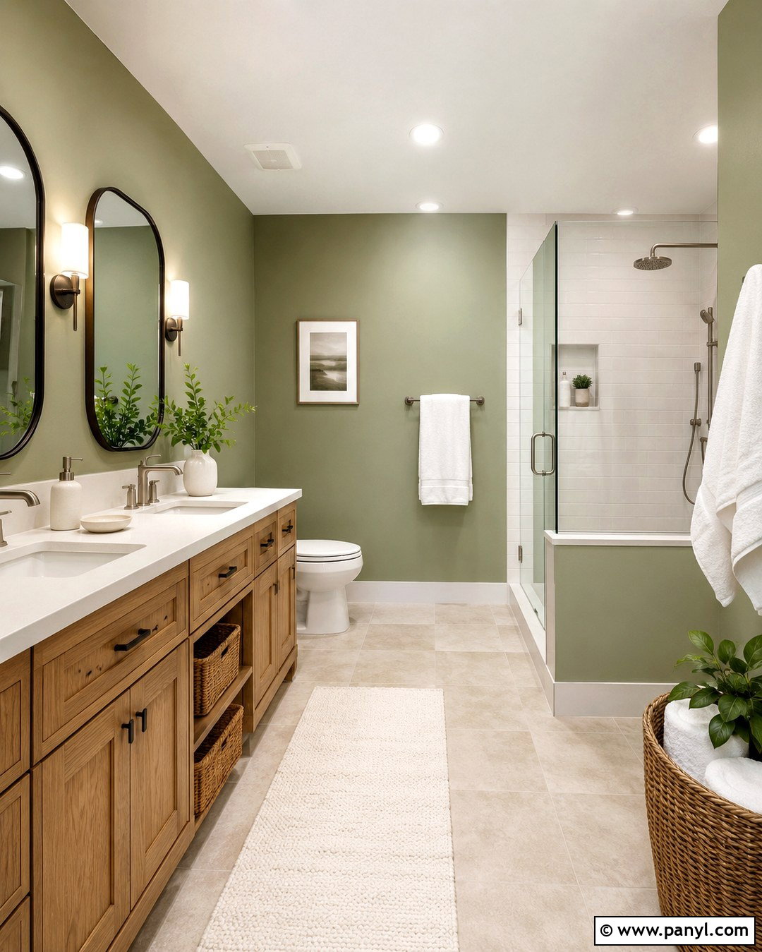 Soft Sage Green Bathroom Walls - 20 Best Green For Bathroom Walls