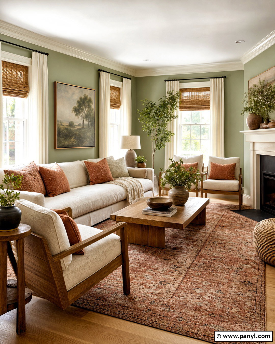 Soft Sage Green Living Room - 20 soft green paint color ideas